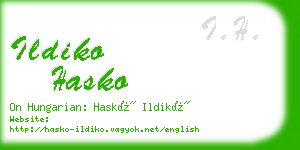 ildiko hasko business card